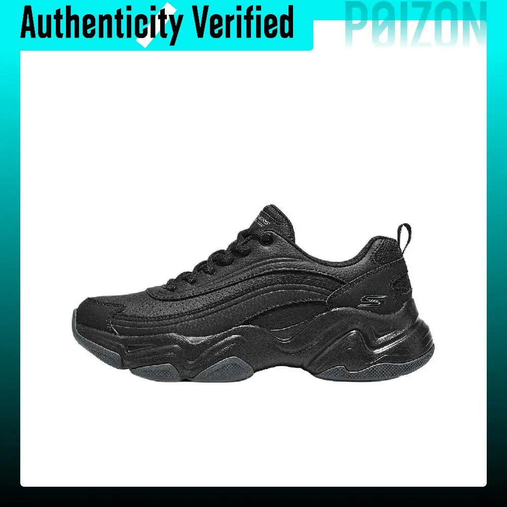 Skechers DLITES Chunky Sneakers Women's Low-top Black 117683-BBK