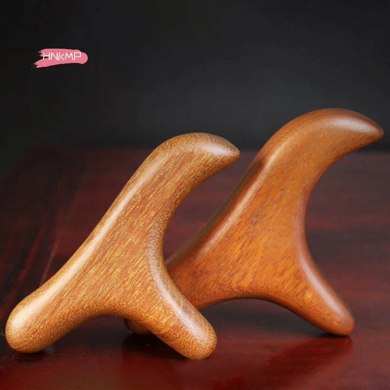 1Pc Sandalwood Gua Sha Massage Tool Trigger Point Therapy for Neck Foot Back Leg Hand Face Professional Home Gym Therapy