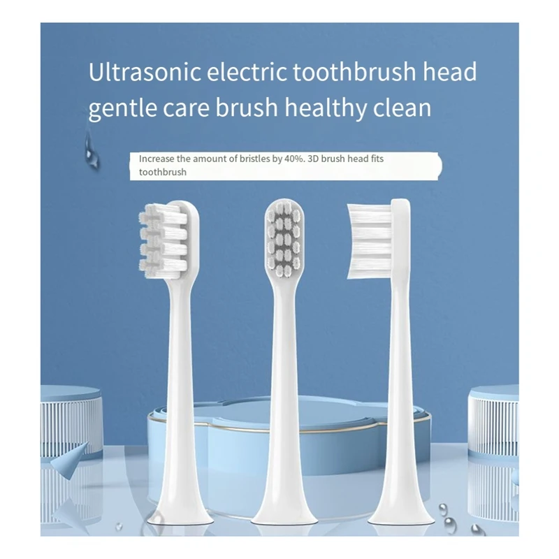 رؤوس فرشاة الأسنان البديلة لفرشاة الأسنان الكهربائية SOOCAS X3pro/X3U/X5/V1/V2/X1 استبدال التنظيف العميق