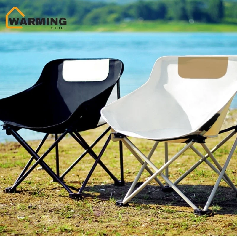 Warming Outdoor Camping Folding Chair Portable Moon Chair Lazy Chair Outdoor Chair Director Chair Beach Chair Stall Chair