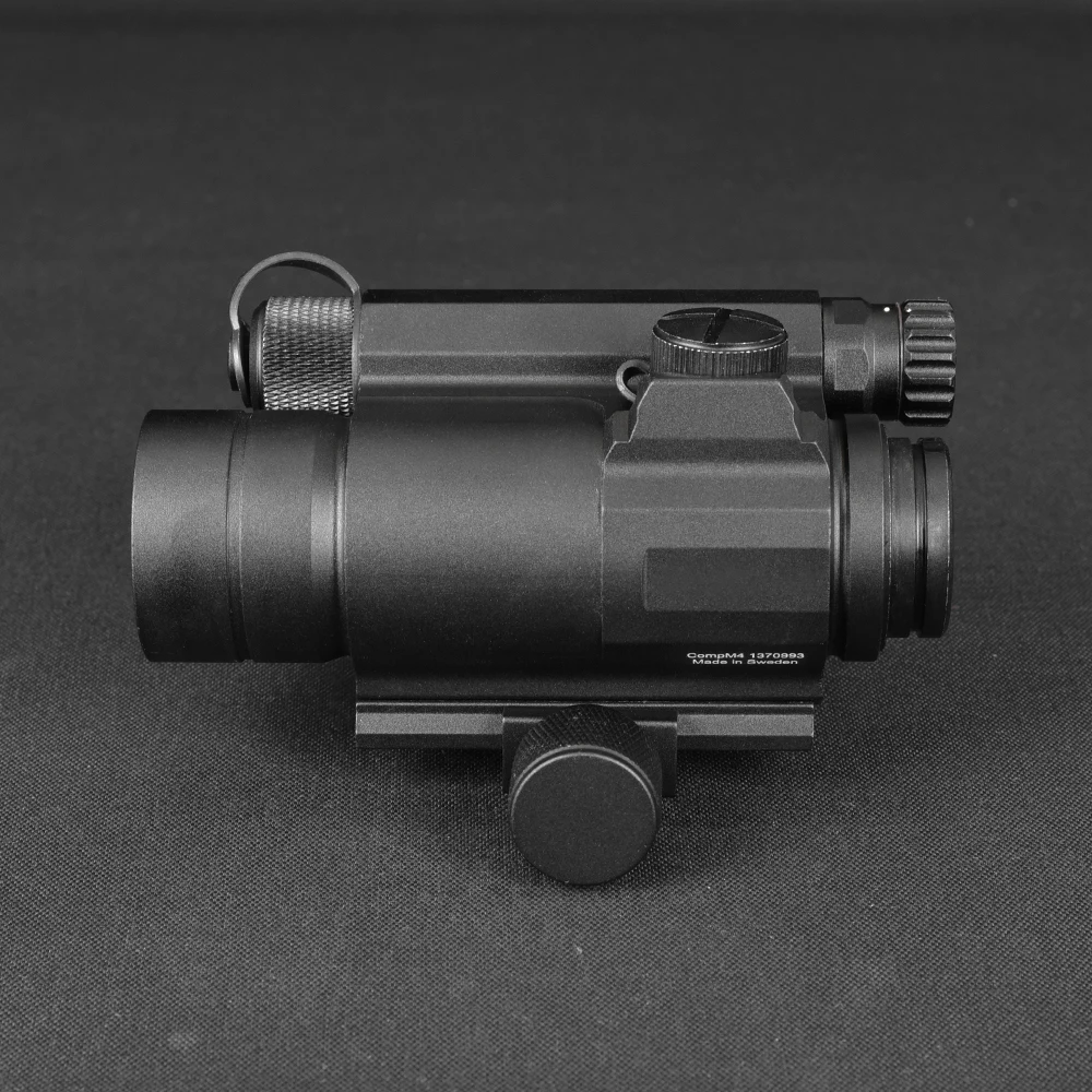 Tactical M4 Red Dot Reflex Sight Collimator Optics with Spacer and QRP2 Mount & Killflash Replica with Full Original Markings