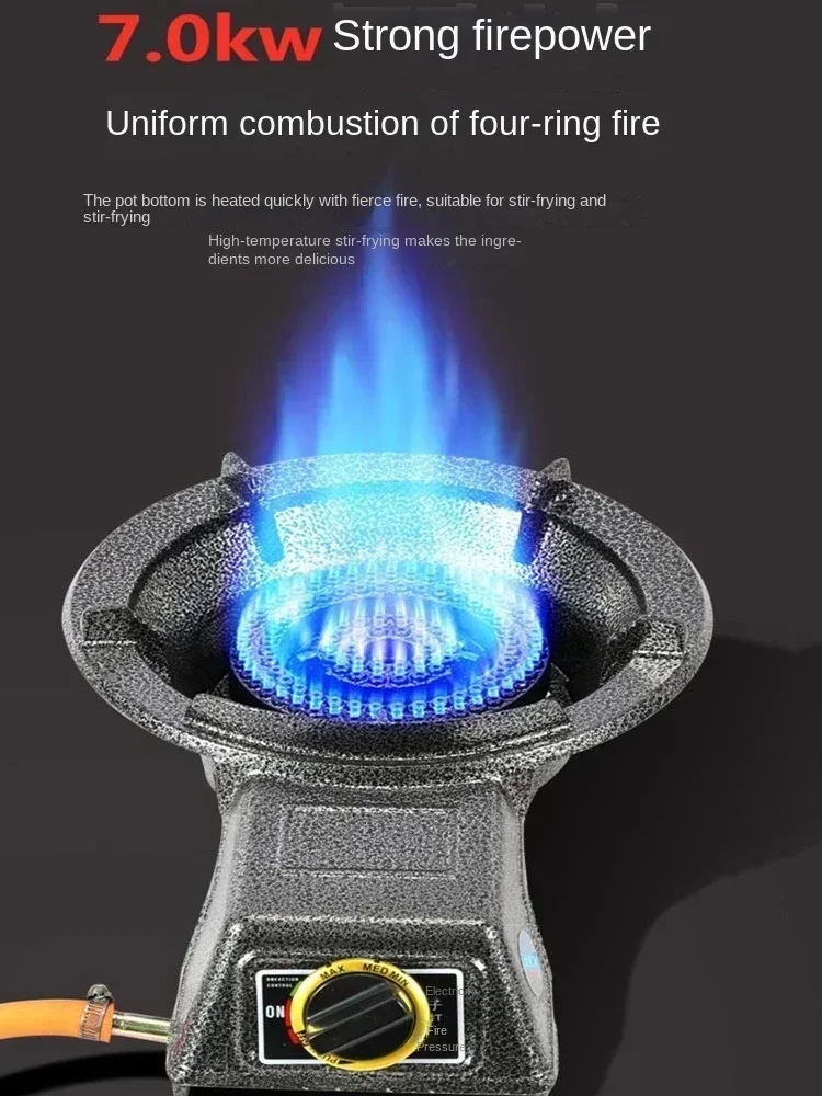 Powerful Gas Stove for Home and Commercial Cooking - Compatible with Natural Gas and LPG