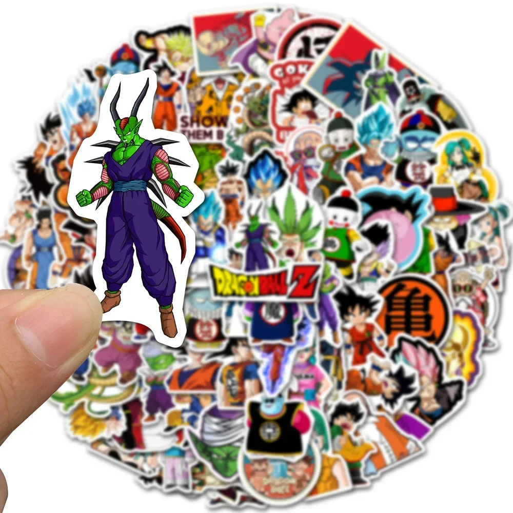 50/100PCS Anime Dragon Ball Stickers Cartoon Laptop Phone Snowboard Luggage Fridge DIY Decal Graffiti Sticker Kid Toy Gift