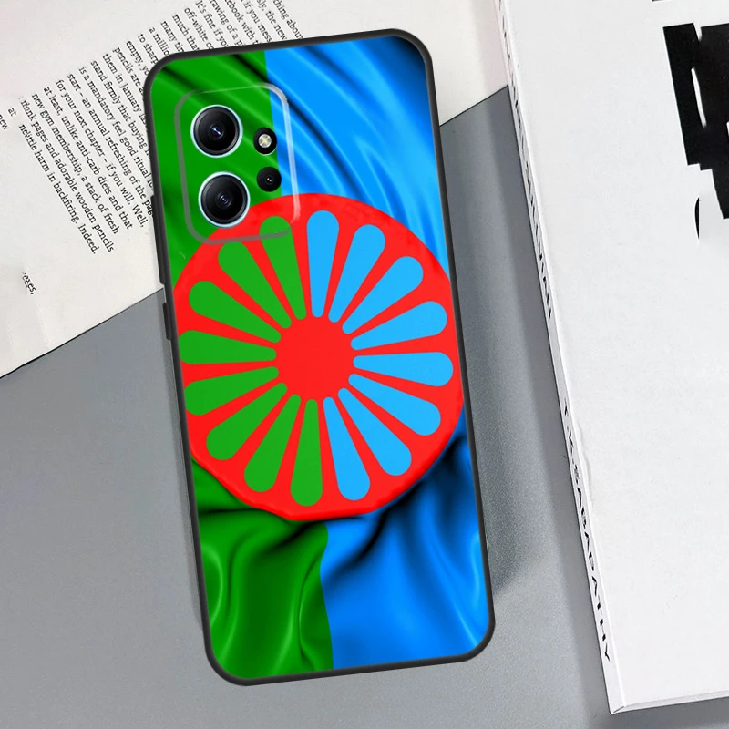 Gypsy Romani Roma Flag Funda For Xiaomi Redmi 12 9A 9C 10A 10C 12C Case Redmi Note 9 8 10 11 12 Pro 9S 10S 11S 12S