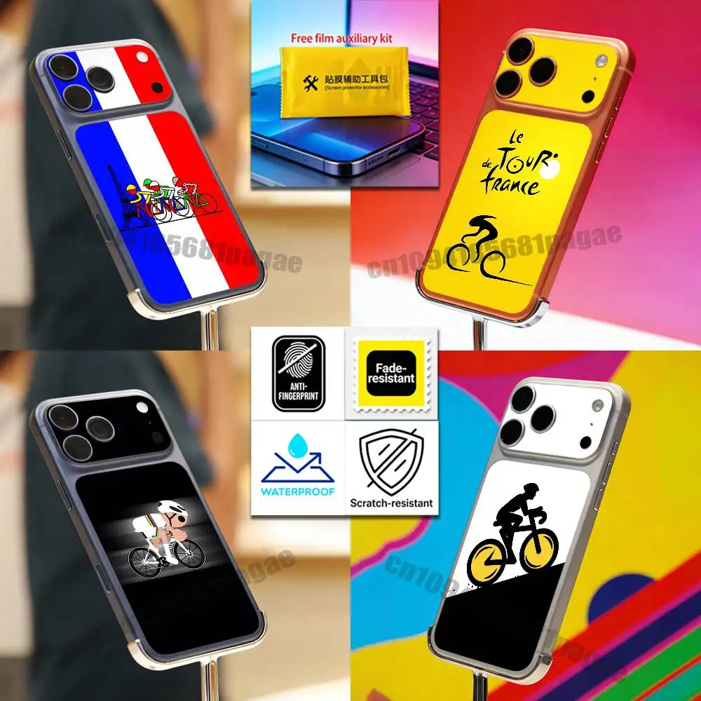 

For T-Tour De France Bike Bicycle iPhone 17 Pro Max Phone Back Film Decal Skin Wrap Protective Sticker Full Cover
