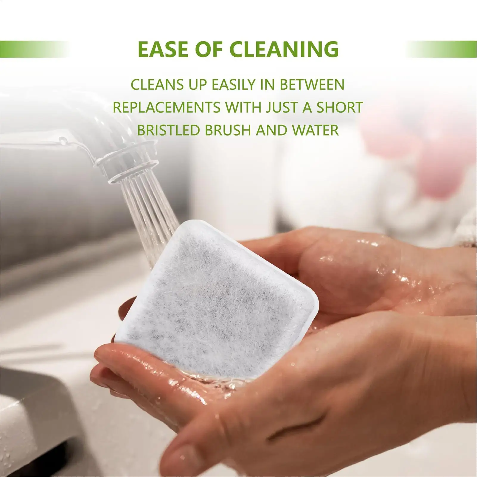 

Сменный фильтр для фонтана для домашних животных, долговечный герметичный угольный сменный фильтр для фонтана для кошек для маленьких и больших щенков, котят