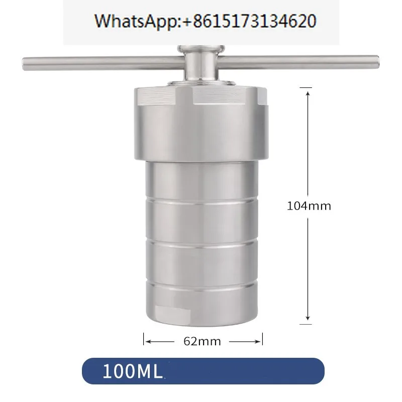 

Hydrothermal Autoclave Reactor with PTFE Chamber Hydrothermal Synthesis 100ml high quality ne