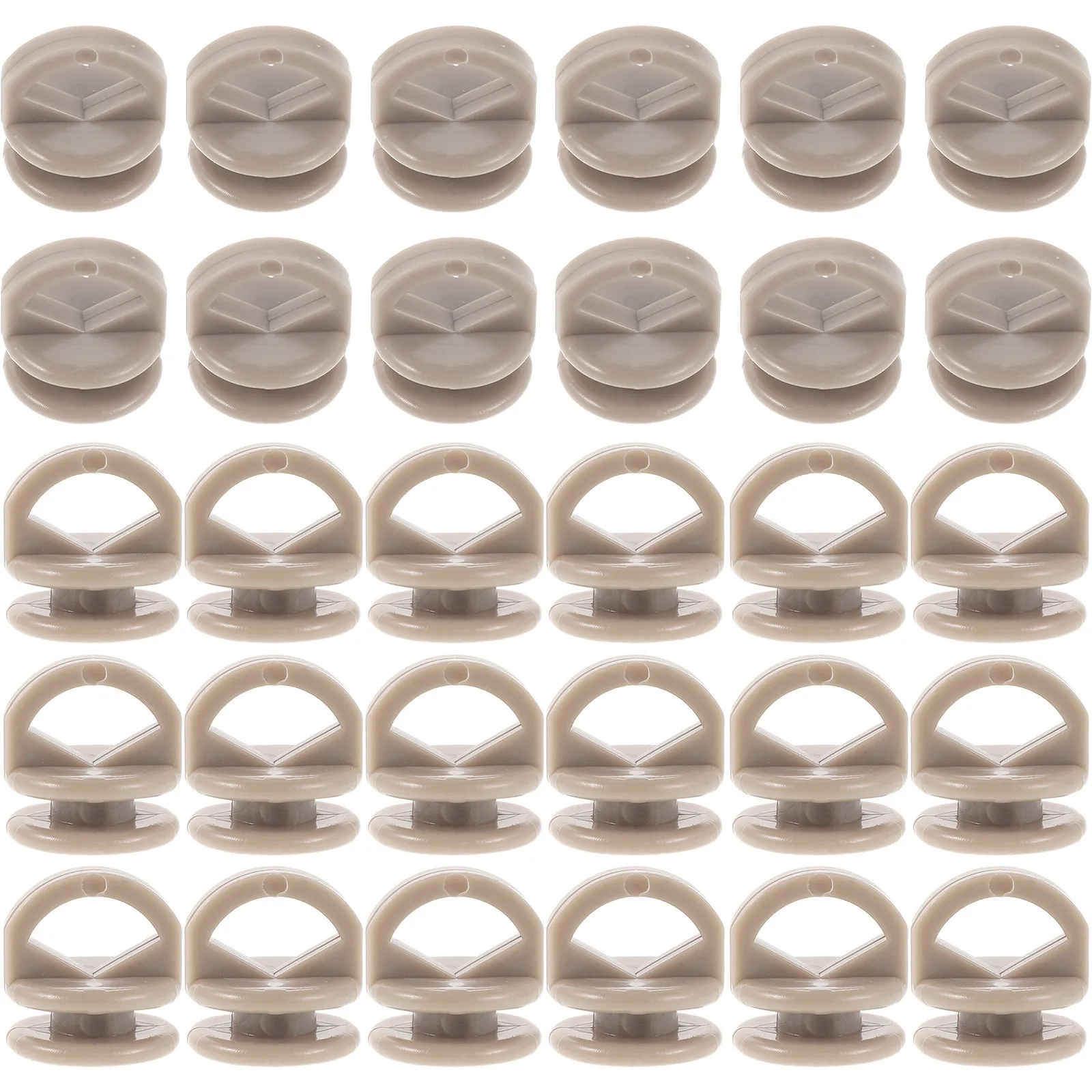 500Pcs Car Curtain Hooks Plastic Track Gliders Noiseless Sliding Weather Resistant Strong Load for Rv Caravan Truck Curtains