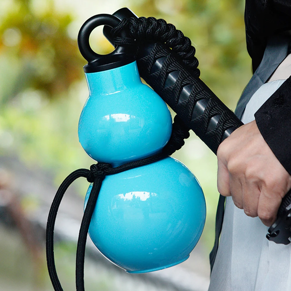 800ml Gourd Water Bottle Chinese Retro-Inspired Wu Kong Water Kettle Large Capacity Drinking Gourd Bottle for Outdoor Sports