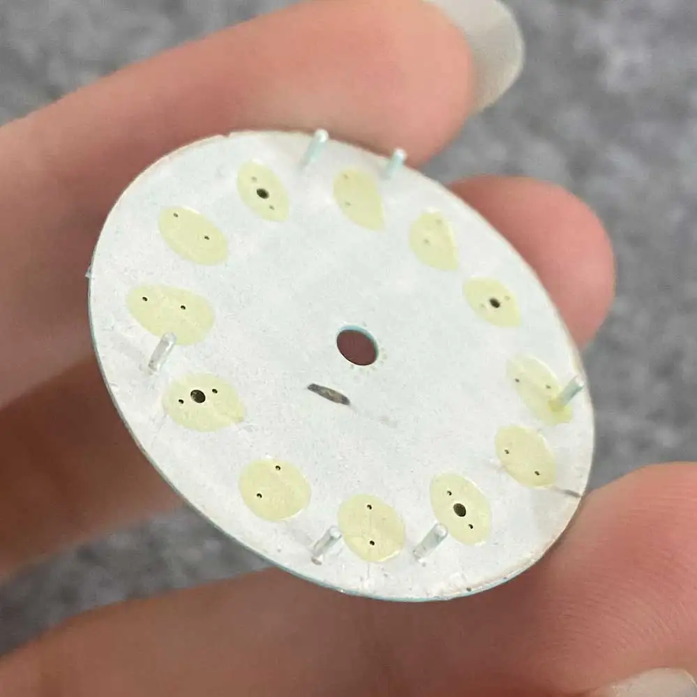 NH35 لون غير خاضعة للرقابة 29 مم قرص معقم، أخضر مضيء، مناسب لحركات NH35/36 واليابانية 8215 #4