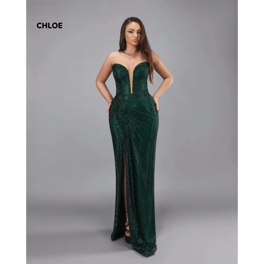 

Off-shoulder Prom Dresses 2025 Luxury Evening Dress 2025 Custom Made Elegant Party Dresses for Women Luxury Line A Sleeveless