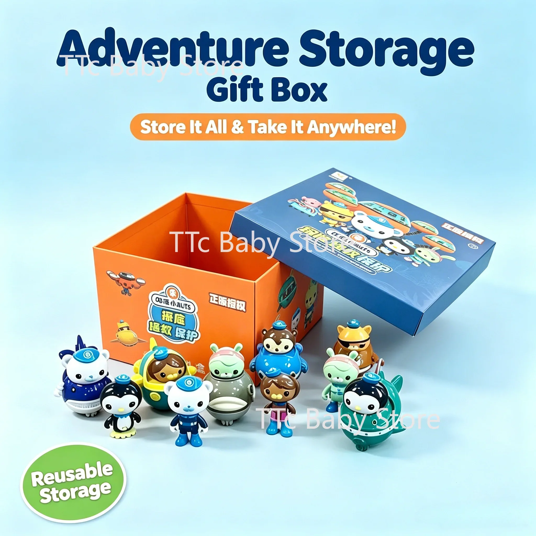 Octonauts Gift Box Edition New Style Action Figures Mini Toys Barnacles Peso Kwazii Vegimal Dashi PVC Dolls Model Kids