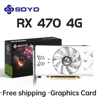 SOYO Graphics Cards AMD Radeon RX470 4G GDDR5 256bit Video Card HDMI+DP+DVI For Desktop Gaming Computer Components GPU RX 470