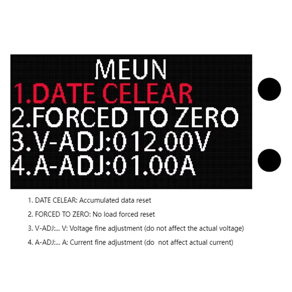 New DC720 30V Digital Power Energy Voltmeter Ammeter Voltage Wattmeter Temperature Meter 9 In1