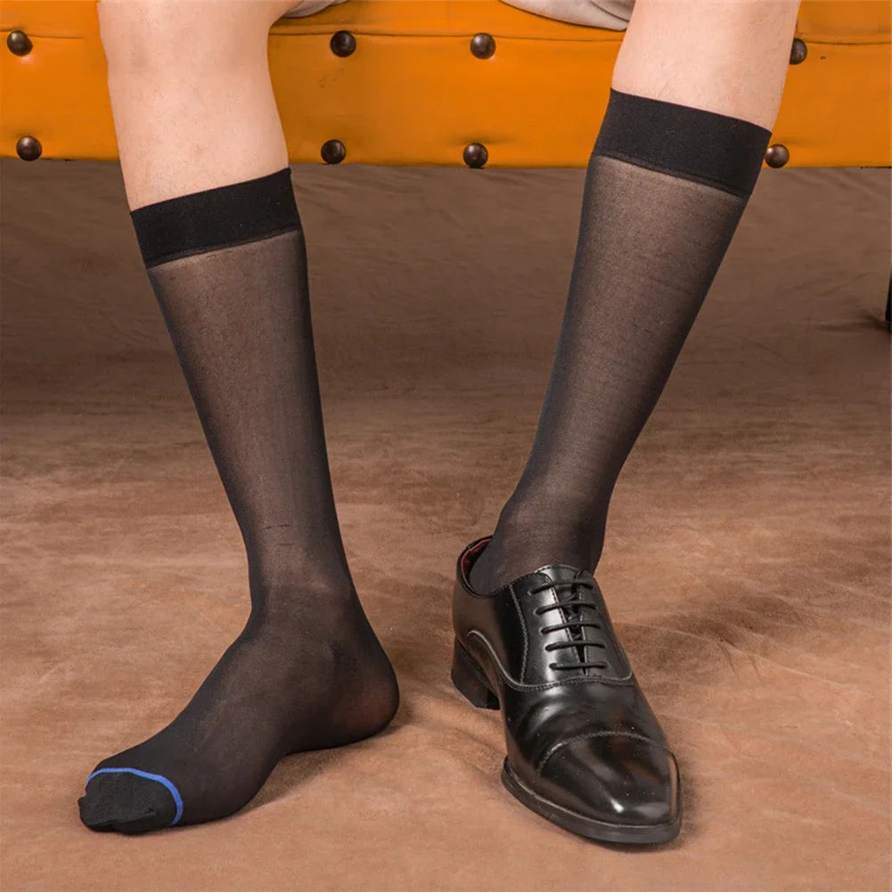 Chaussettes provoqué d'affaires pour hommes, respirantes, confortables, légères, douces, sans lueur, sexy, tout neuf, événements formels