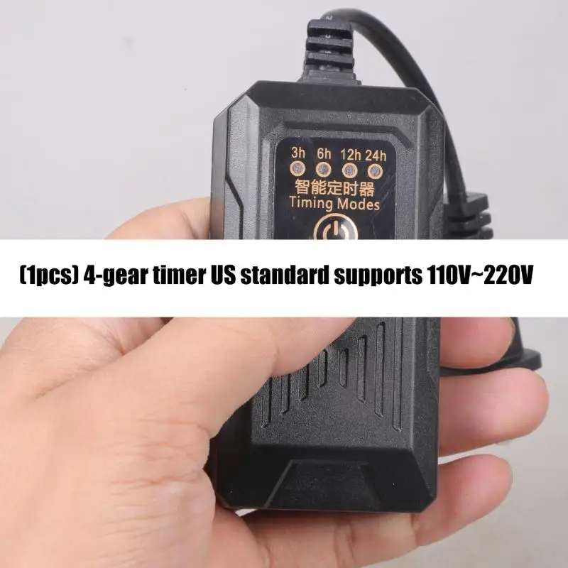 Y1UB 4 Time Mechanical Timers Outlet 110 220V for Aquariums Lights Fan Hydroponics