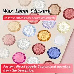 Glitter Aurora Wax Seal Stamp Beads Cherry Flower Shape DIY Envelope Wedding Invitation Scrapbooking Handcraft Decor