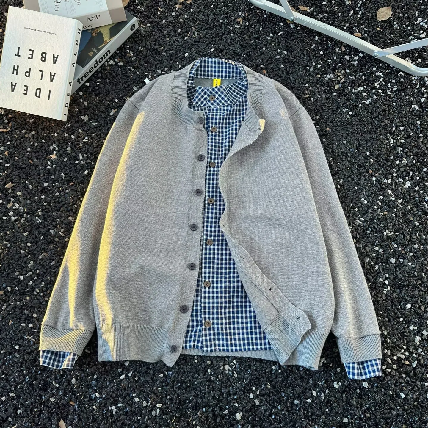 

Мужской вязаный кардиган Jaet, повседневное пальто Lazy Faion, осень-зима, мягкое теплое длинное пальто из полиэфирного волокна