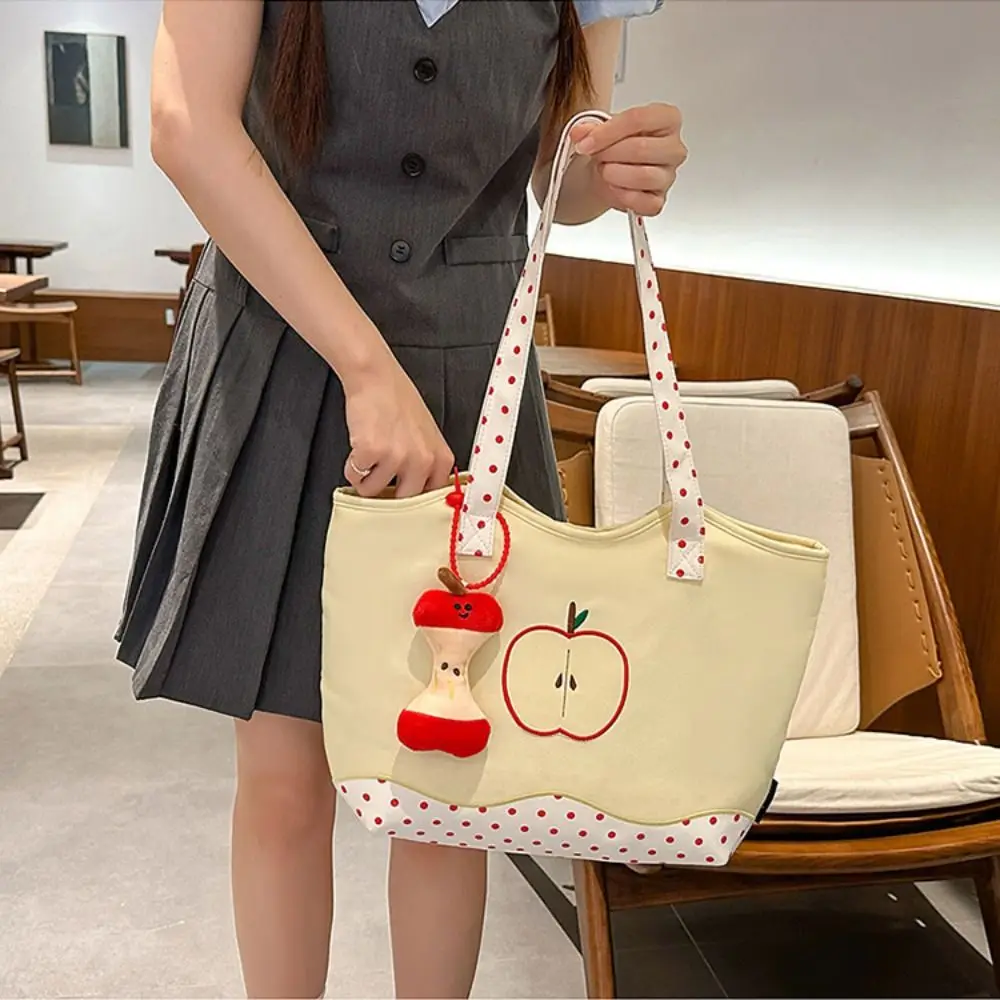 Borsa per messaggi portatile Borsa a tracolla per frutta Tinta unita Borsa divertente casual Borsa con cerniera Borsa tote in nylon stile coreano Uomo