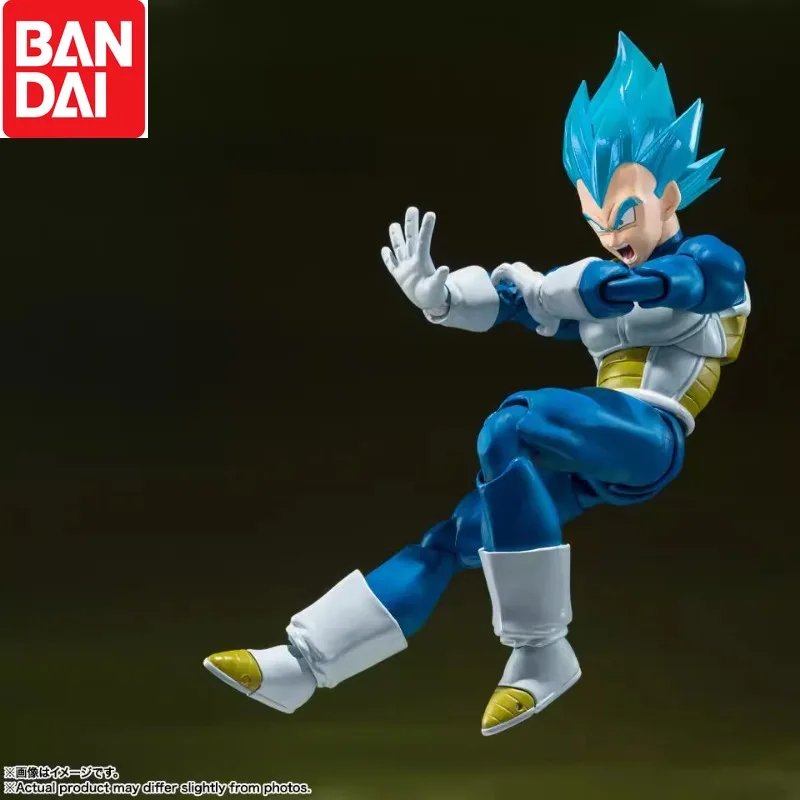 Dragon Ball SHF Dragon Ball Super Saiyan God Vegeta dai capelli blu Action Figure Anime Modello da collezione Ornamento Giocattolo Regalo in magazzino