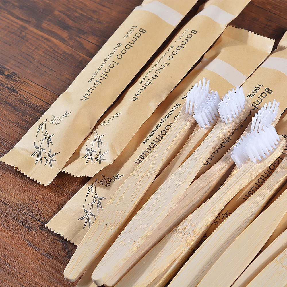 10Pack Kinder Weichen Borsten Bambus Zahnbürste Freundliche Zahnbürste Sets Zähne Tiefen Reinigung Dental Mundpflege Kind Zahnbürste – Detail 5