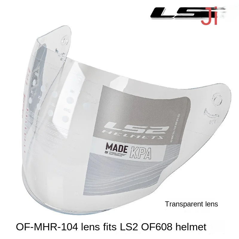 Motocicleta destacável capacete viseira, moto capacete óculos, lente REVO, 608 LS2608 OF-MHR-104Motorcycle