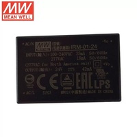 MEAN WELL IRM-01 1W Encapsulated PCB Style AC-DC Module Type Power Supply 3.3V 5V 9V 12V 15V 24V