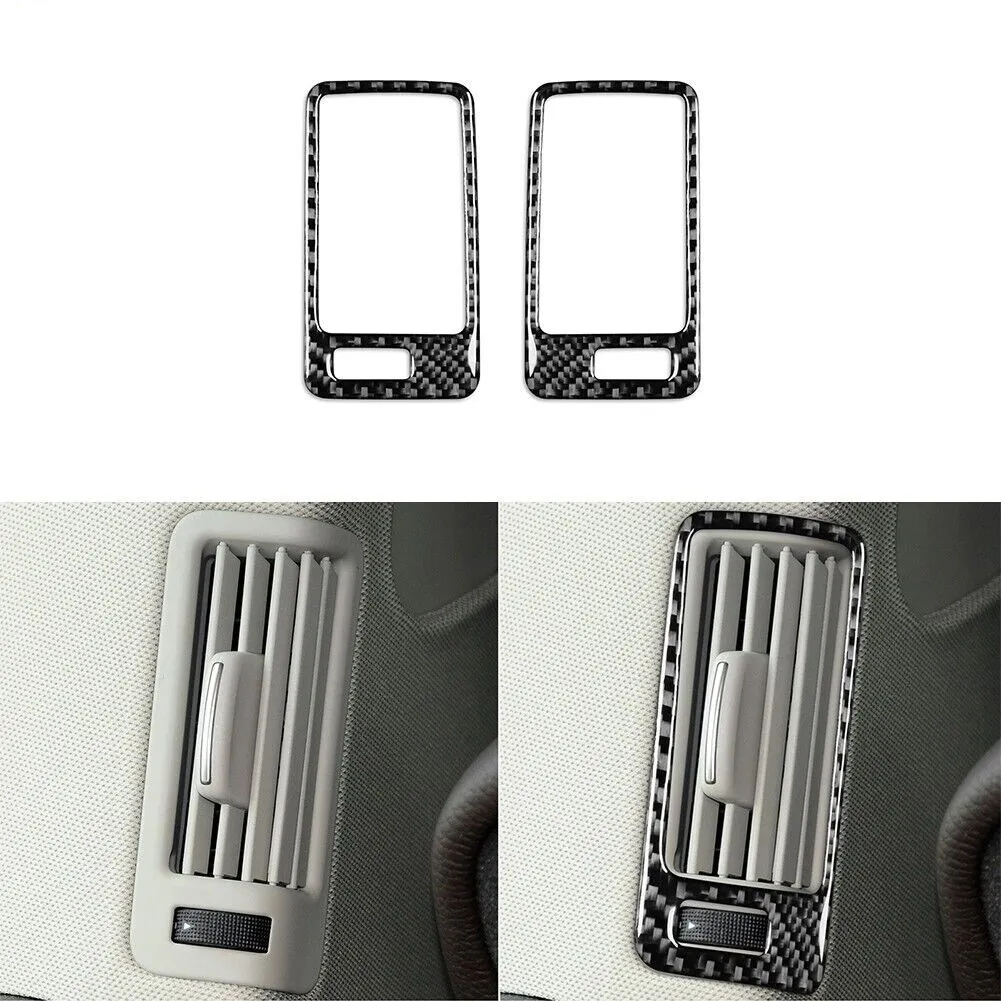 

Carbon Fiber Interior Rear Door Pillar Air Vent Outlet Trim For Audi Q7 4L 2007-2015