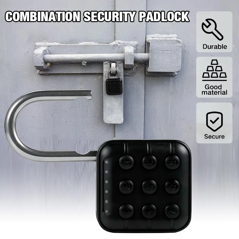 KERUI قفل مجمع قفل مقاوم للماء قفل بكلمة مرور قفل الباب بدون مفتاح للمنزل أمن الأمتعة حقيبة قفل مضاد للسرقة