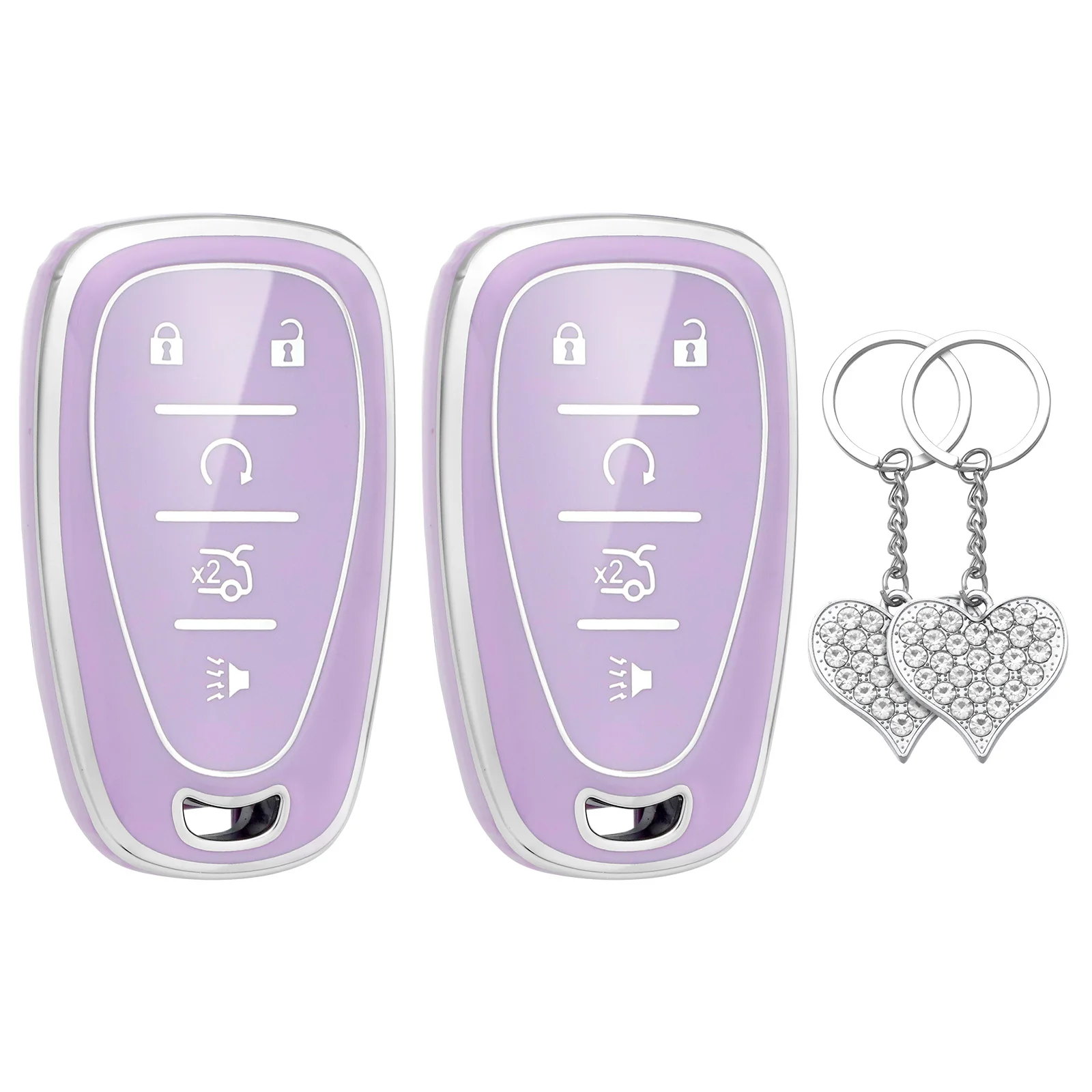 

Чехлы для ключей LECART из ТПУ для Chevy Malibu Equinox Cruze Camaro Traverse Trax, защитный чехол для ключей, 5-кнопочный с блестящим ключом R