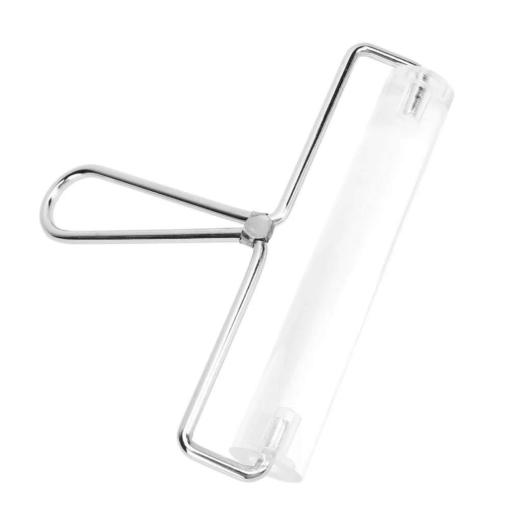 1pcs 5.9in Acrylic Roller Brayer Transparent Non-Stick Design Clay Rolling Pin Polymer Clay Stamping Tool Clay Crafting