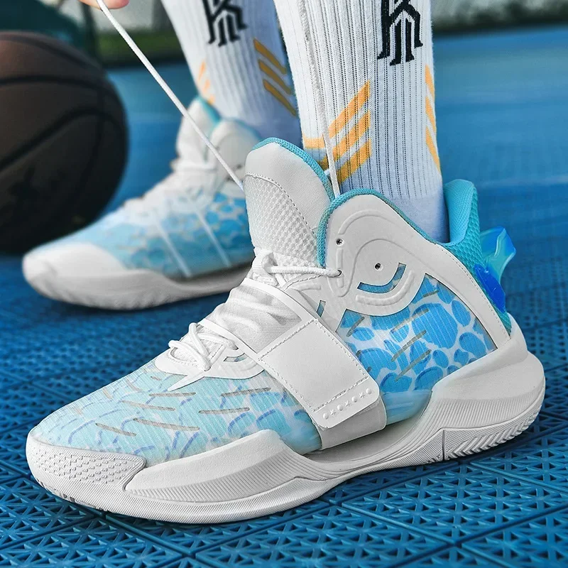 

Summer Breathable Men's Basketball Shoes, High-end Breathable and Versatile Niche Design Non-slip Shock-absorbing Sneakers