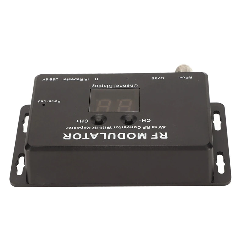 Modulador RF profesional PAL NTSC 21 canales AV a convertidor RF para decodificador DVR DVD