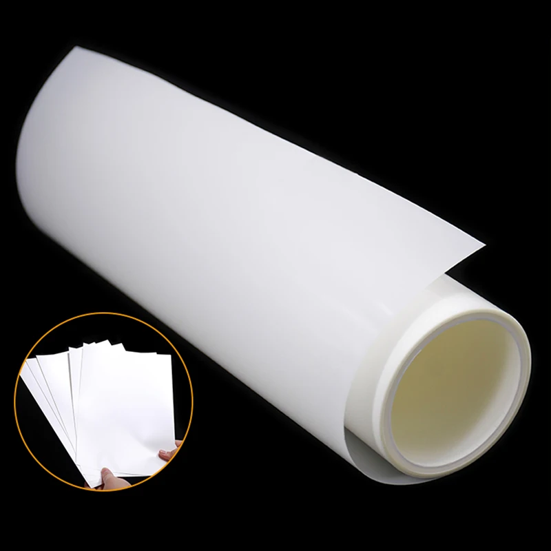 Customized  RW100 Light Reflective Film for LED Light Strip Light Guide Film White Backlit Paper for Lamp LCD Screen.7mm