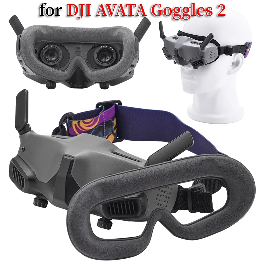 Sponge Eye Pad for DJI Avata Goggles 2 Drone Flight Glasses Eye Mask Anti-Light Leakage Face Cushion Cover for DJI Avata Goggles