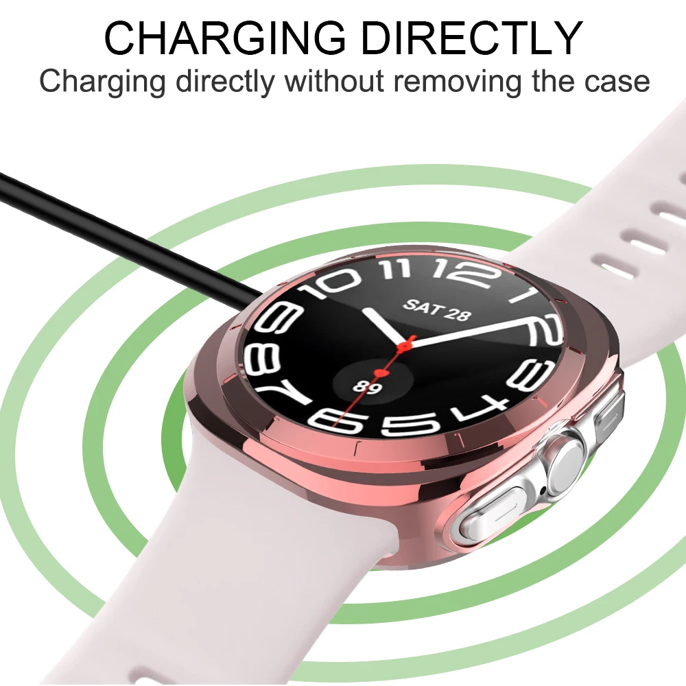 TPU Case for Samsung Galaxy Watch 7 Ultra 47mm Hollow Bumper Shell Full Frame Protector Case for Galaxy Watch 7 Accessories