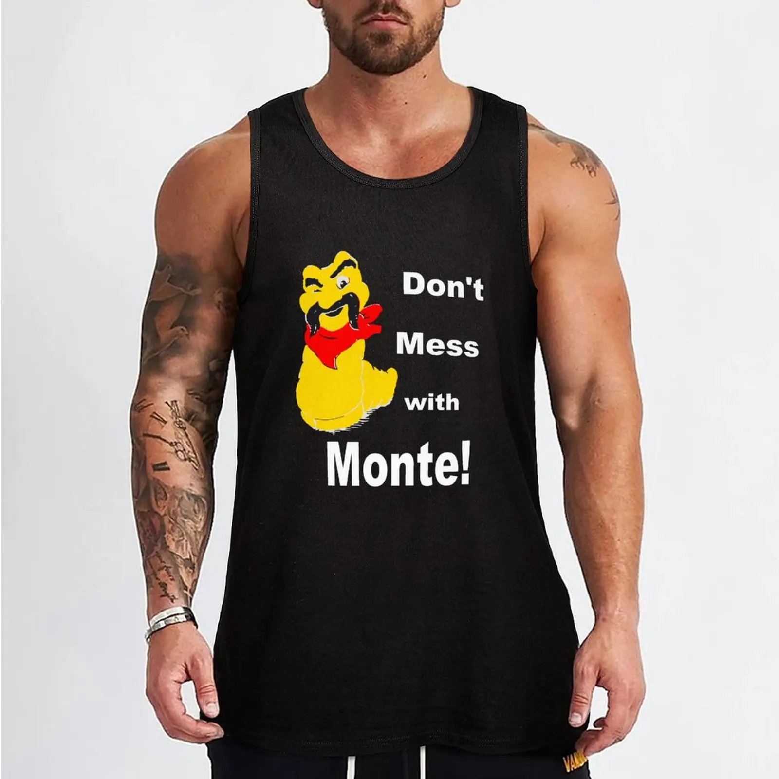 80's Don't Mes with Monte! Vintage Monte Alban Tank Top T-shirt Men's gym gym Men's t-shirts