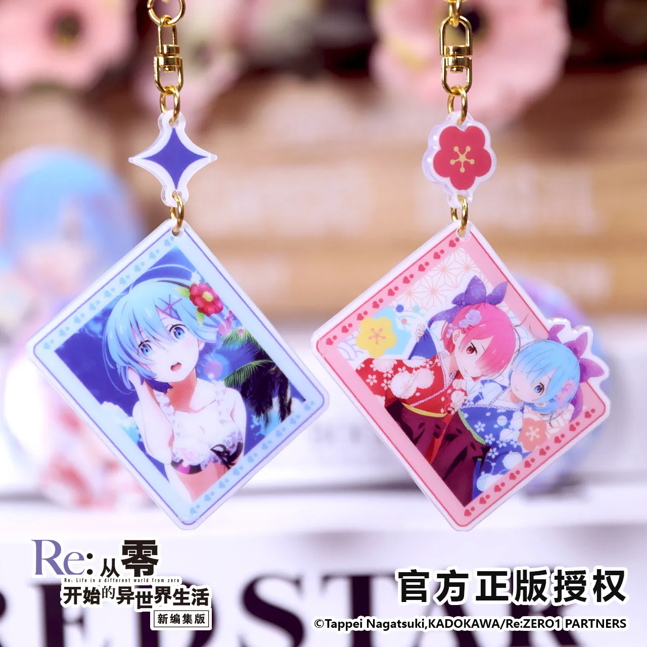 Re:ZERO Starting Life in Another World Ram Rem China Official Authorization CP Keychain - view 3