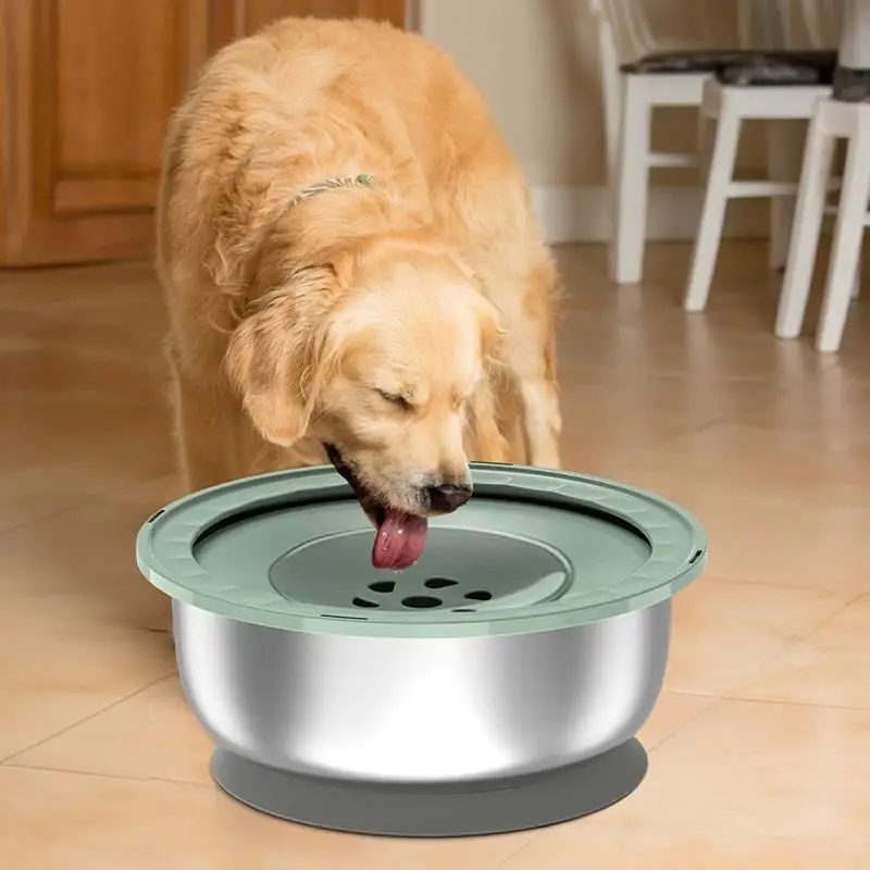 Stainless Steel Pet Dog Floating Water Bowl, Anti-splash, Anti-knock, Easy To Clean, Drinking Water Dog Bowl, Floating Bowl