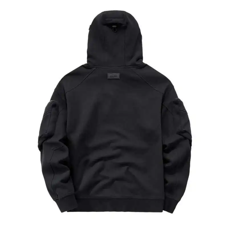 HKSH Men Tide Dark Spring Autumn New Punk Safari Style Face Mask Hooded Sweatshirt Niche High Street Y2K Vibe Hoodie Chic HK0186
