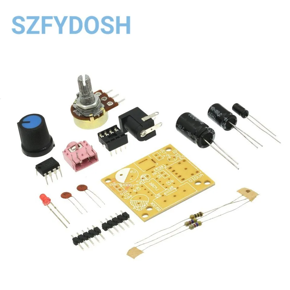 LM386 Mini Audio Amplifier DIY Kit 3.5MM 3V-12V Power Amplifier Suite Amplificador Module Board Beyond TDA2030