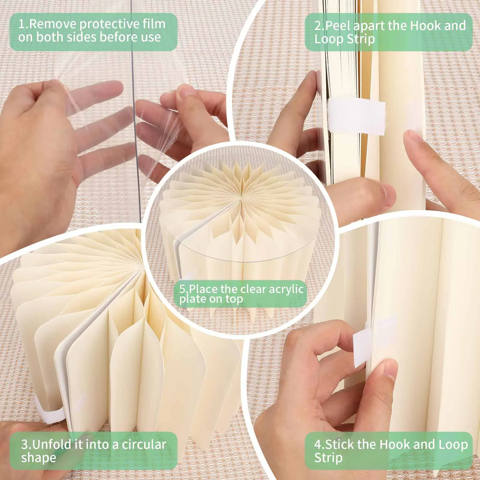 6 stücke Falten Papier Römischen Säule Ornamente Party Hochzeit DIY Dekoration Dessert Kuchen Tisch Stehen Säulen Dekoration Display-ständer – Detail 4