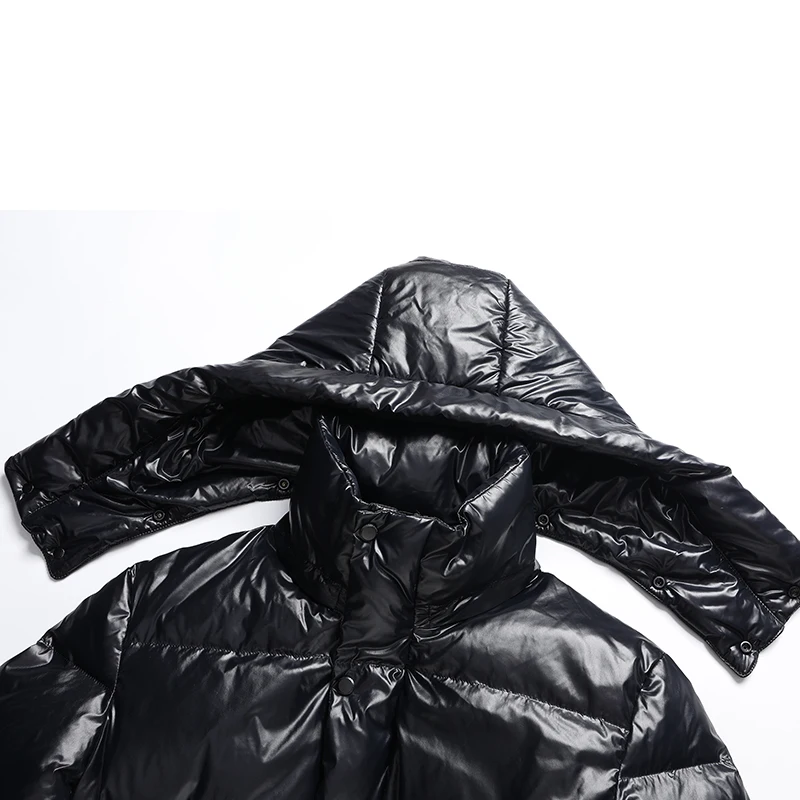 Good Quality 90% White Duck Down Coat Men 2025 Winter Warm Long Puffer Jacket Hood Wind-proof Parkas Coat Zipper Down Jacket