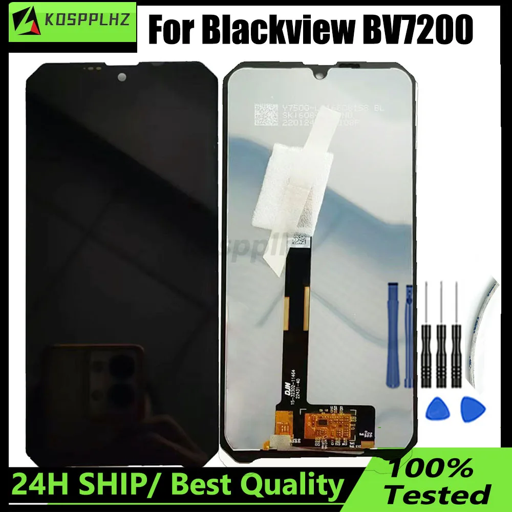6,1 Zoll Original 1560x720 Neue Für Blackview BV7200 Touchscreen + LCD Display Digitizer Montage