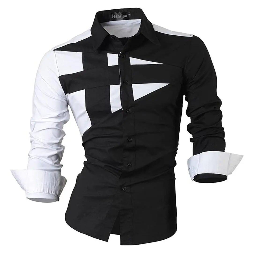 

Men's Retro Red cross Pattern Shirt 3D Simple All-Match Printed Long-Sleeved Shirt men's Casual Fashion Hip-Hop Neutral Clothing