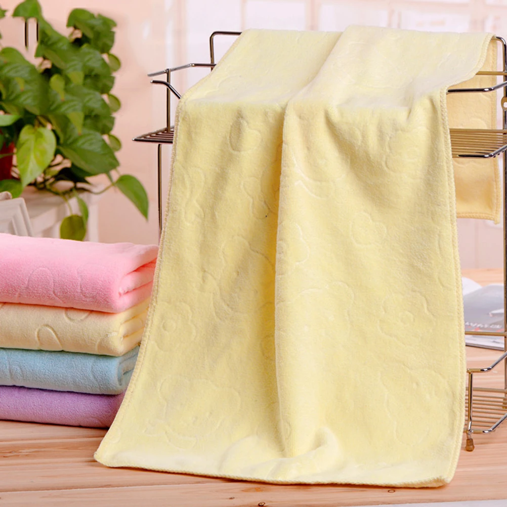 

4pcs Embossed Hand Towel Microfiber 400G Quick Dry Lightweight Washcloth For Home Barber Shop Face Cloth Towel Set