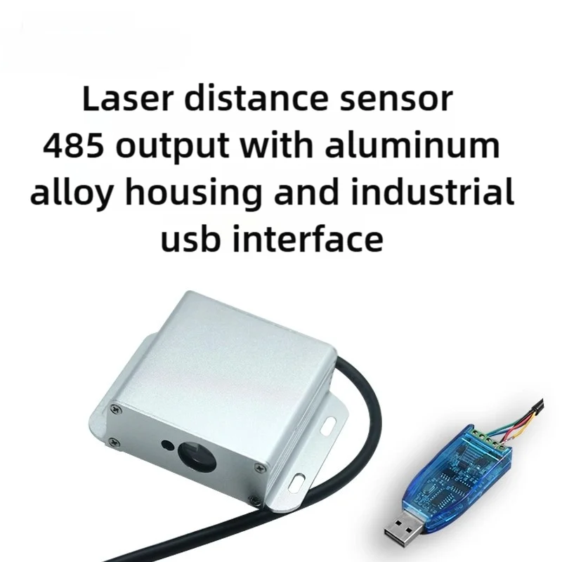 2PCS Laser Distance Sensor Industrial Module High-Precision TTL/485 Serial Port Analog Quantity