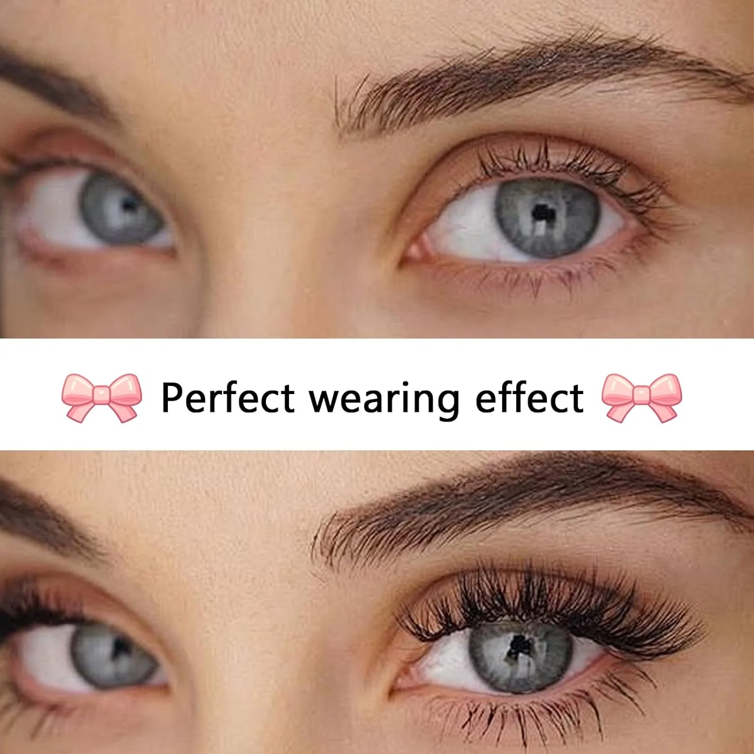 인기 판매 중! 유럽 및 미국 스타일 초고밀도 200 클러스터 인조 속눈썹 - 자연스럽고 편안한 착용을 위한 재입고