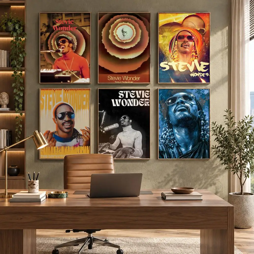 Stevie Wonder A Time to Love Poster High-Quality Waterproof Wall Decal for Study, Living Room & Garage, Great Gift for Fans