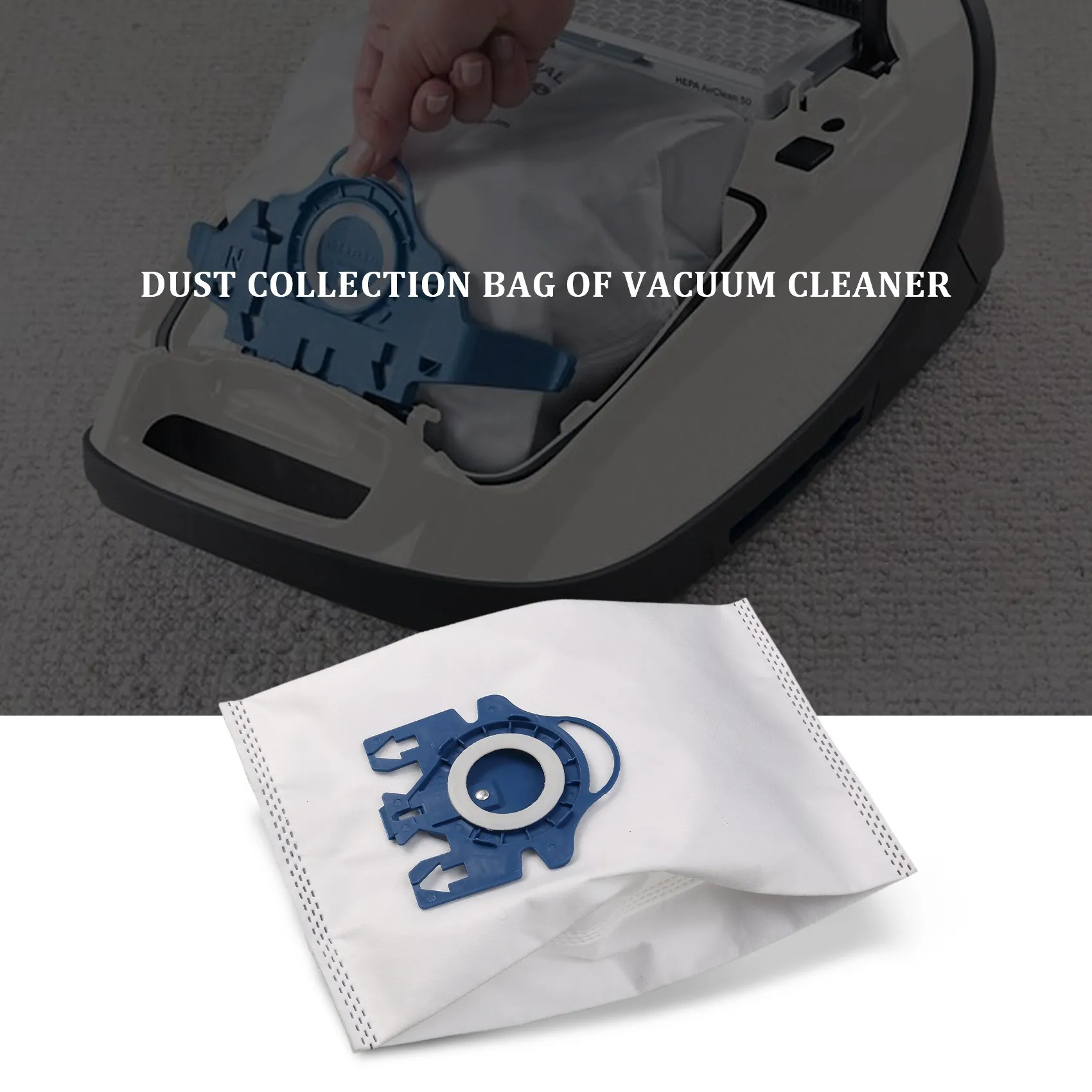 12Pcs Vacuum Cleaner Accessories for Miele GN AirClean 3D Efficiency Dust Bag, GN Vacuum Bag